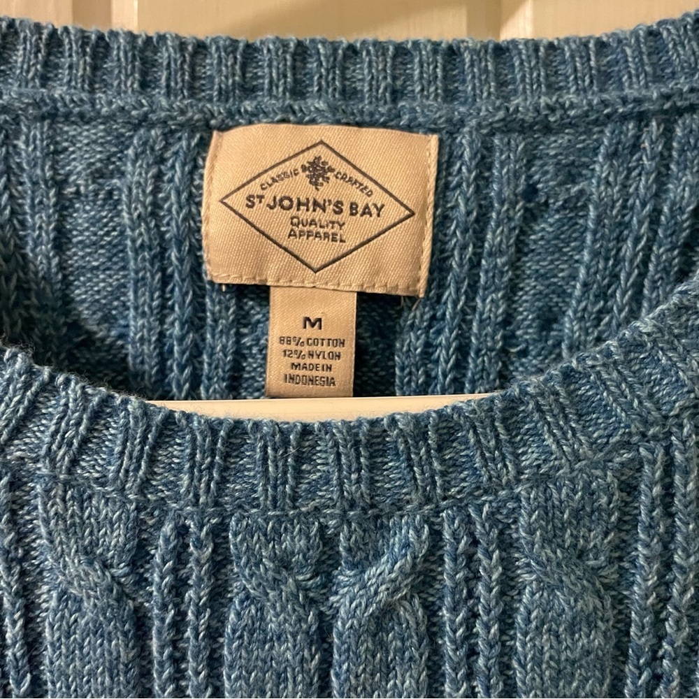 St. John’s Bay bundle of 3 cable knit sweaters-size medium NWT - Picture 5 of 5